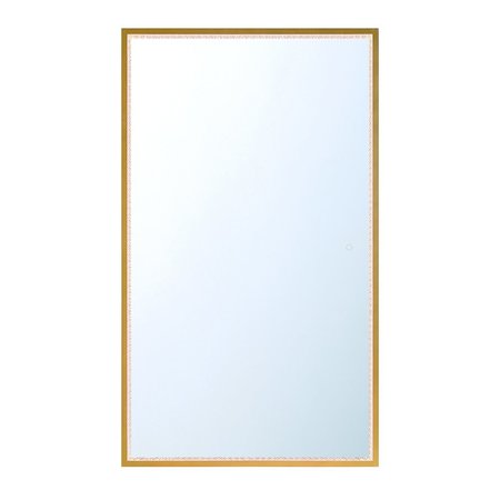 EUROFASE Cerissa Modern LED Mirror, 1-Light, Rectangle, Dimmable, Gold 44282-028